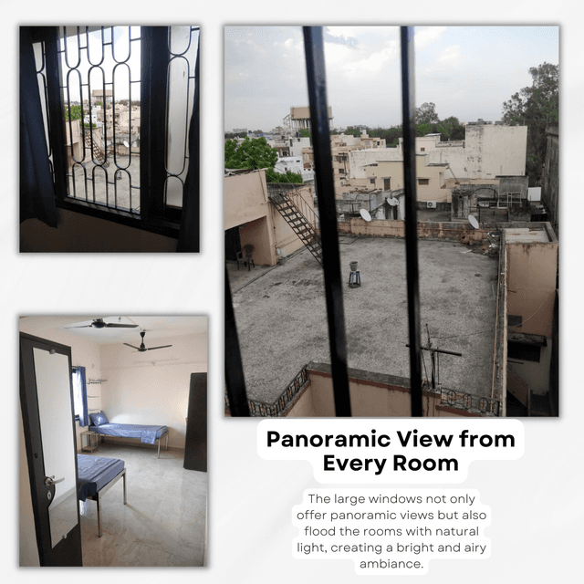 terrace co-living spaces / pg for girls