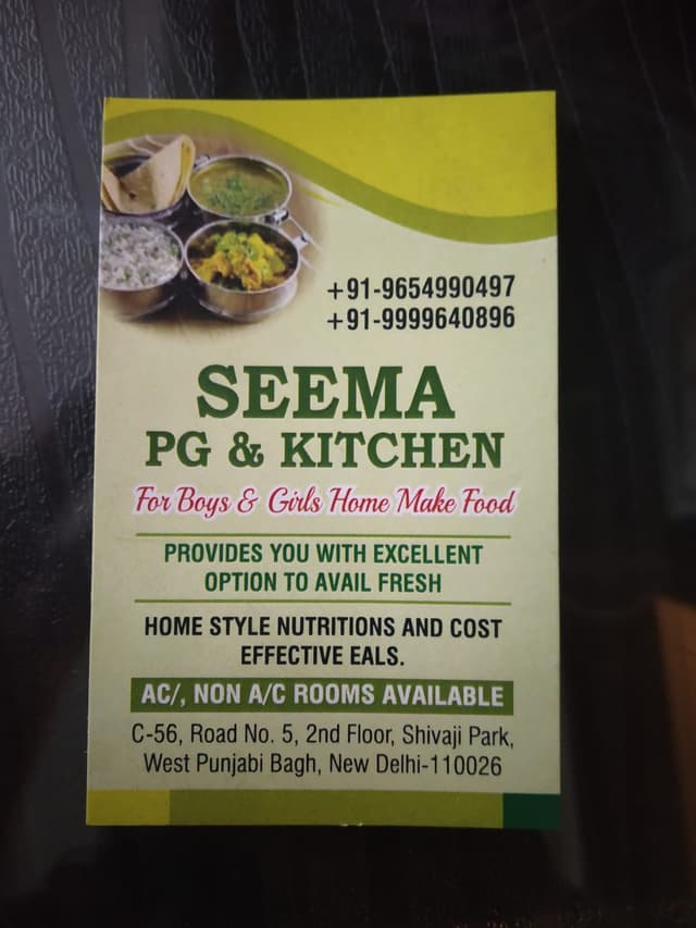 Seema PG and Kitchen service