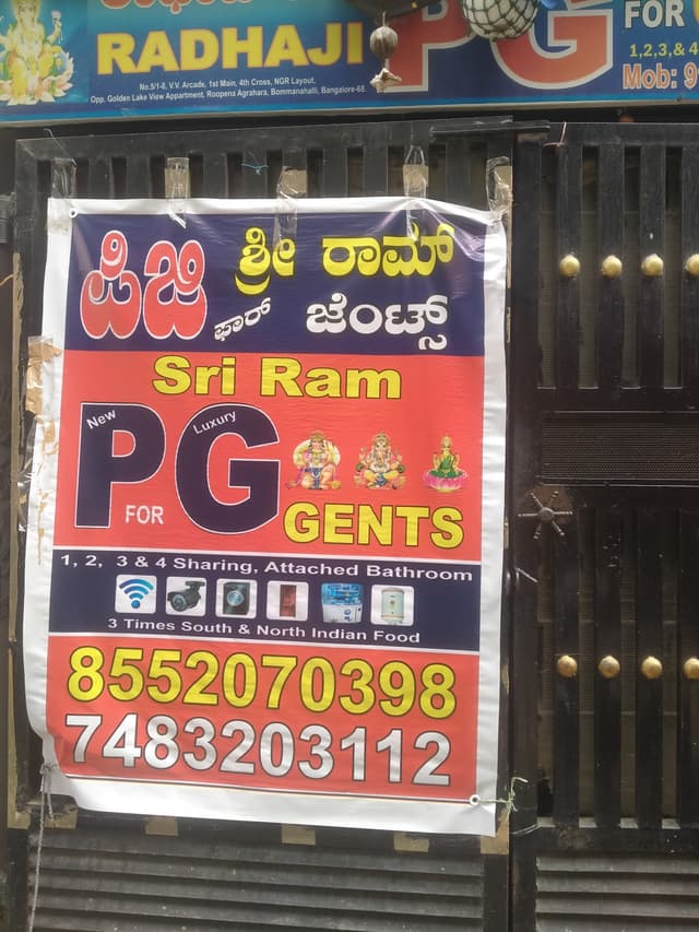 Sri Ram Luxury PG for Gents