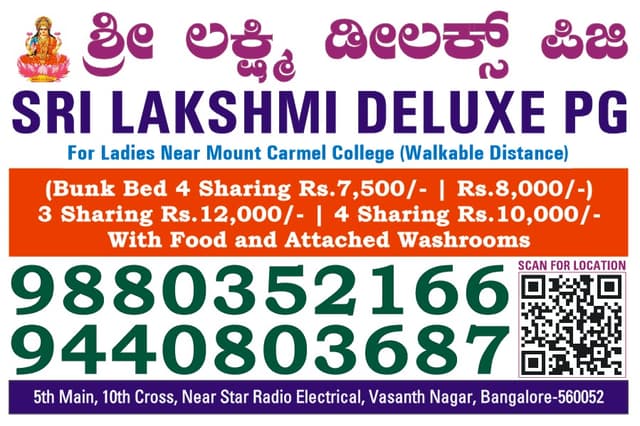 Sri lakshmi deluxe ladies pg